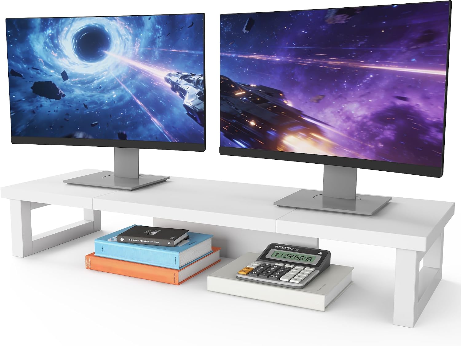 Detalle de OYRREU Bildschirmerhöhung 12,5 cm für 2 Monitore 🖥