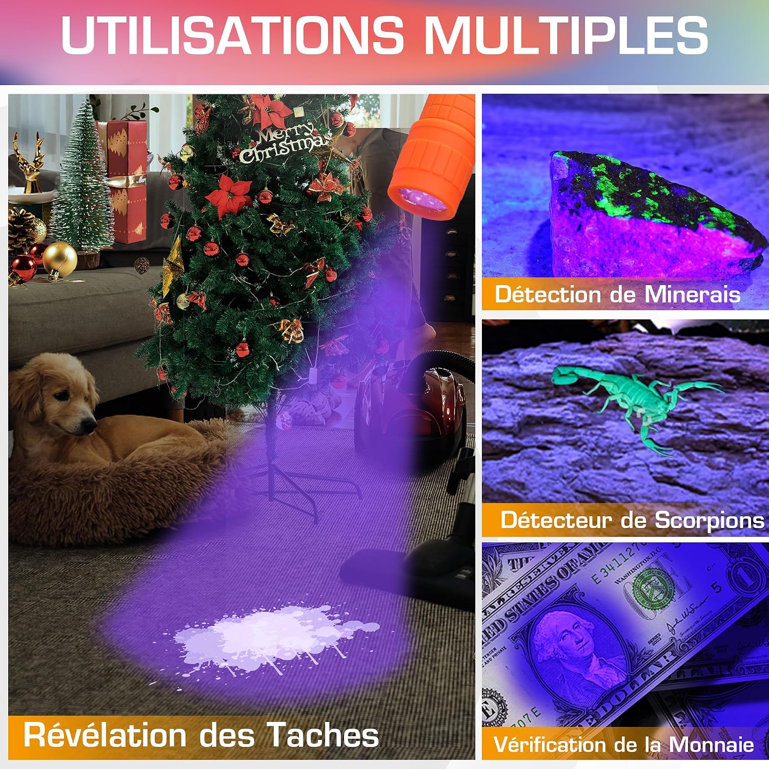 Detalle 1 de EverBrite torche UV 395 nm 6 pièces