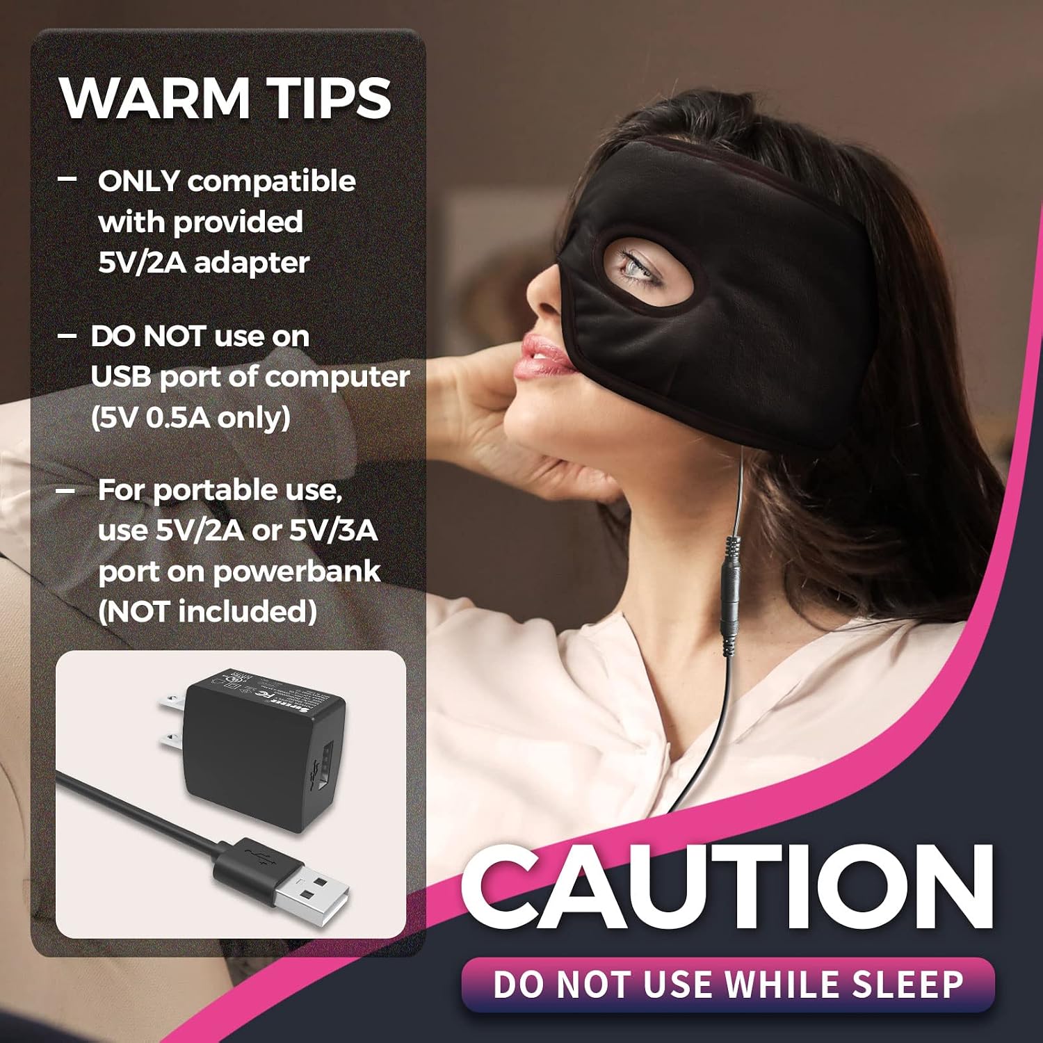 Thumbnail 6 de CREATRILL SIN100-10C Heated Sinus Mask for Face & Eyes, 3 Heat Levels