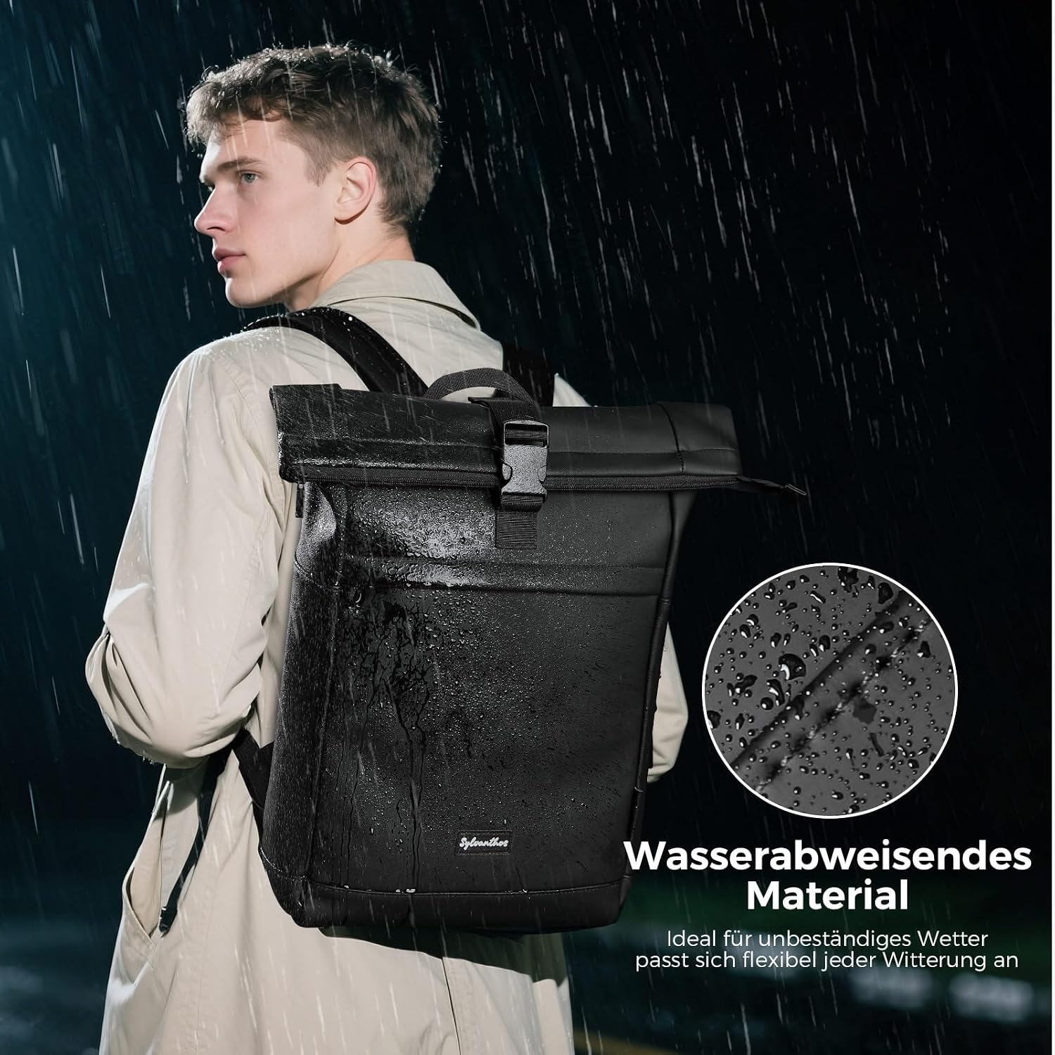 Thumbnail 1 de Sylvanthos wasserdicht Rolltop Rucksack 18–25L
