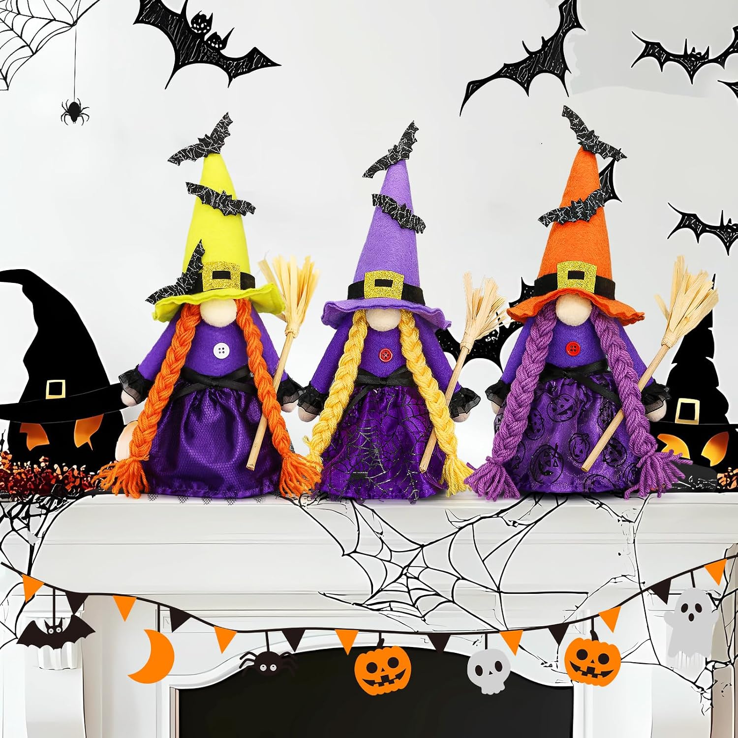 Detalle de Lovinland Halloween Gnome Decor, Purple