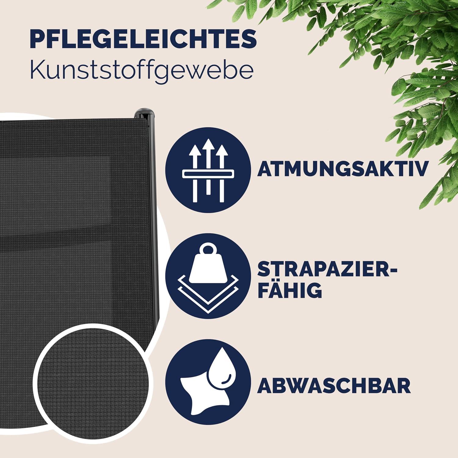 Thumbnail 4 de Casaria Gartenstühle 4er Set 120 kg belastbar