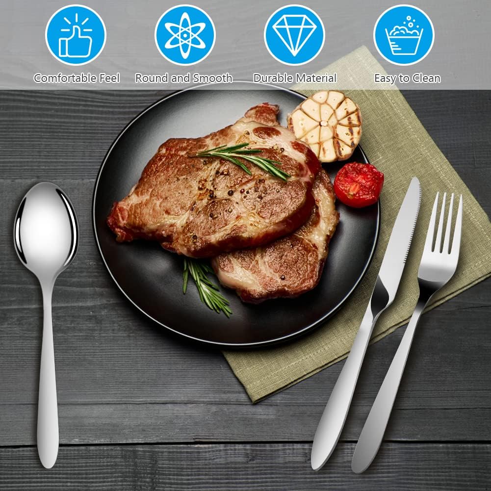 Thumbnail 3 de Vicloon 6PCS Cubiertos para Camping 🥄 - Compactos y Duraderos