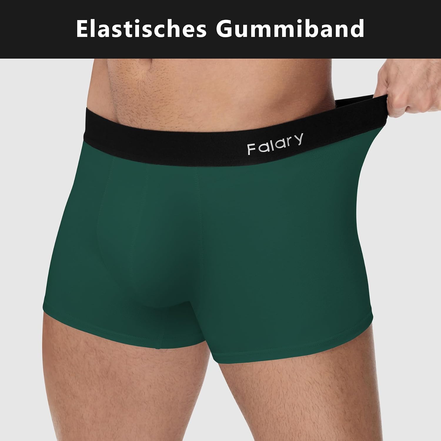 Thumbnail 4 de FALARY Boxershorts Herren Bio-Baumwolle 4er Pack – bequeme Retroshorts mit elastischem Bund