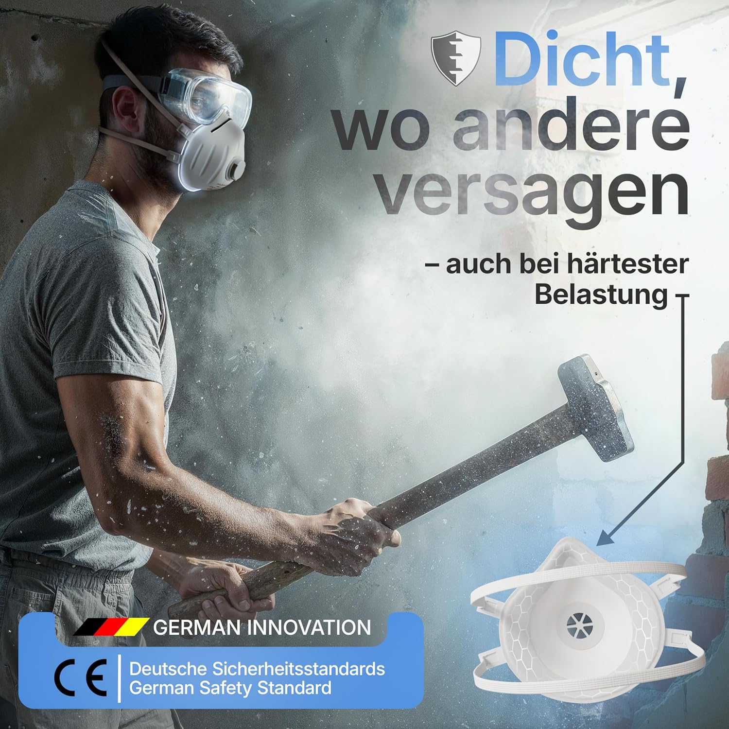 Thumbnail 6 de HELDENWERK FFP3 Maske mit Ventil