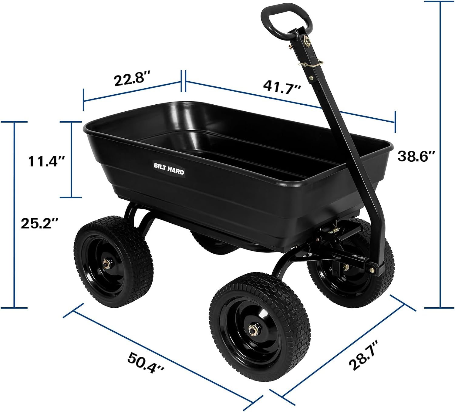 Thumbnail 6 de BILT HARD Garden Dump Cart, 7 Cu Ft
