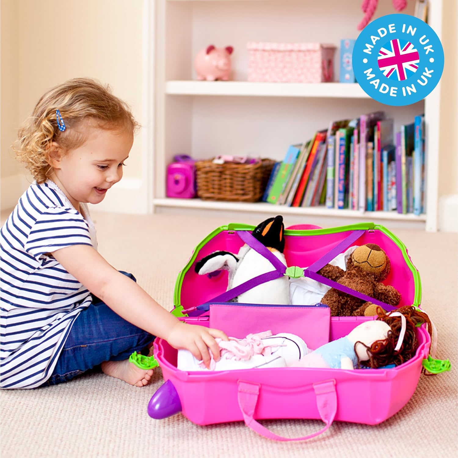 Thumbnail 6 de Trunki Trixie Pink: Children’s Ride-On Suitcase and Hand Luggage