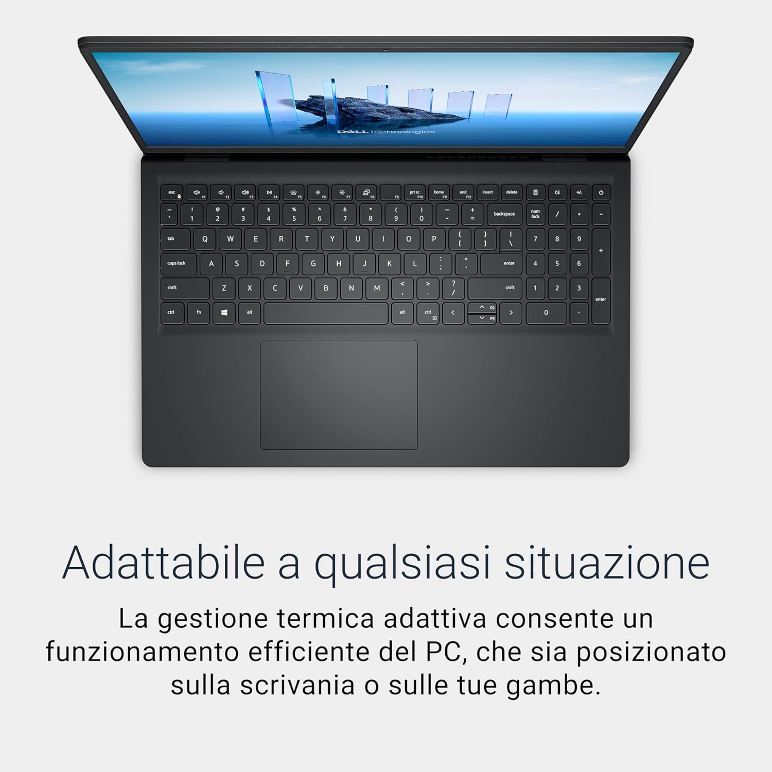 Thumbnail 4 de Dell 15 Laptop DC15250 — 15,6'' FHD 120 Hz, i7-1355U, 16GB/512GB SSD, Windows 11 Home, Tastiera IT, Carbon Black