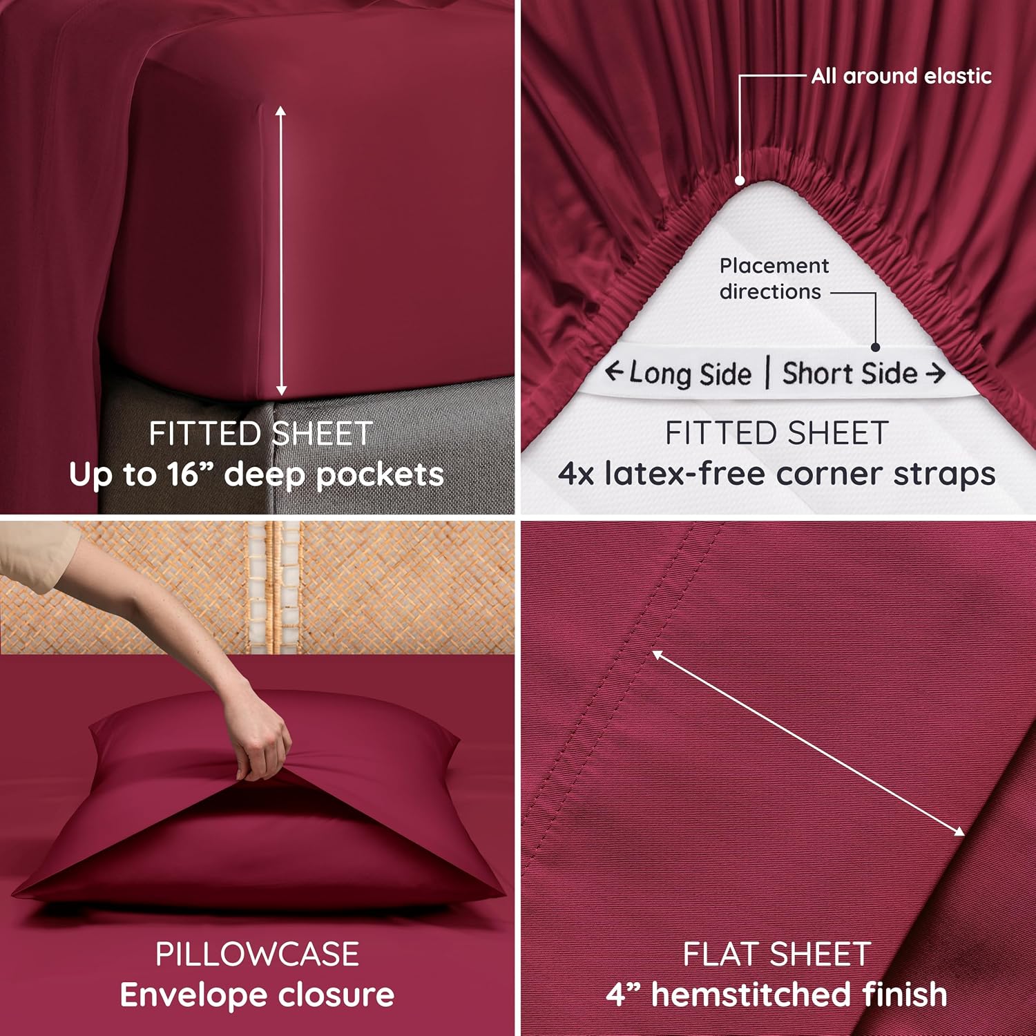 Thumbnail 5 de Bambaw Queen Size Cooling Sheets 16"