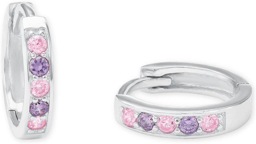 Detalle de Amor Creolen 12 mm Silberohrring für Mädchen 💍