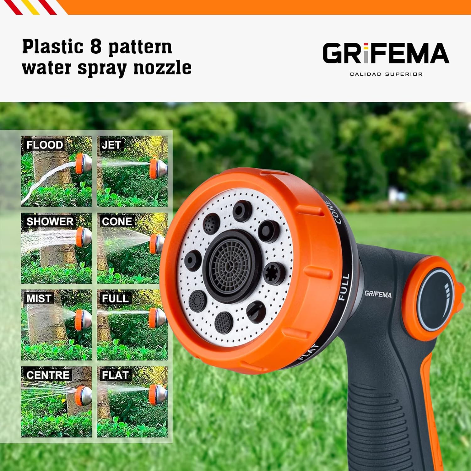 Thumbnail 3 de GRIFEMA GE1303 pistolet arrosage 8 modes