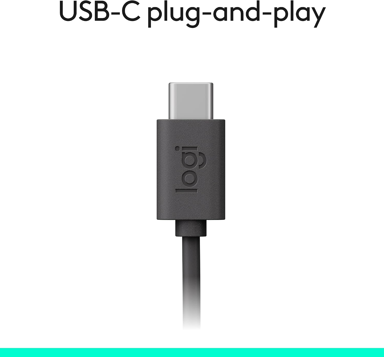 Thumbnail 4 de Logitech H391 Wired USB-C Headset, Graphite, Inline Controls, Noise-Canceling Mic