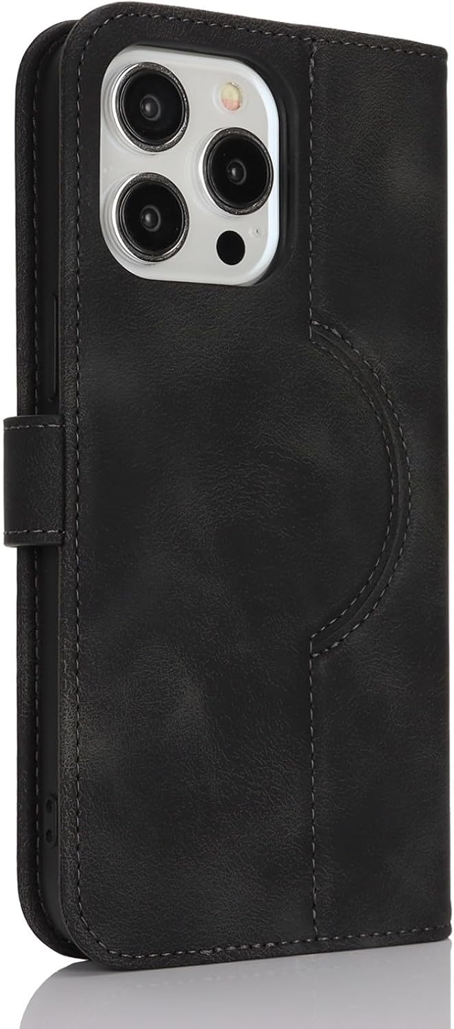 Detalle 2 de Zouzt Case for iPhone 14 Pro Max (6.7") with MagSafe Wallet and Kickstand – Vintage Black