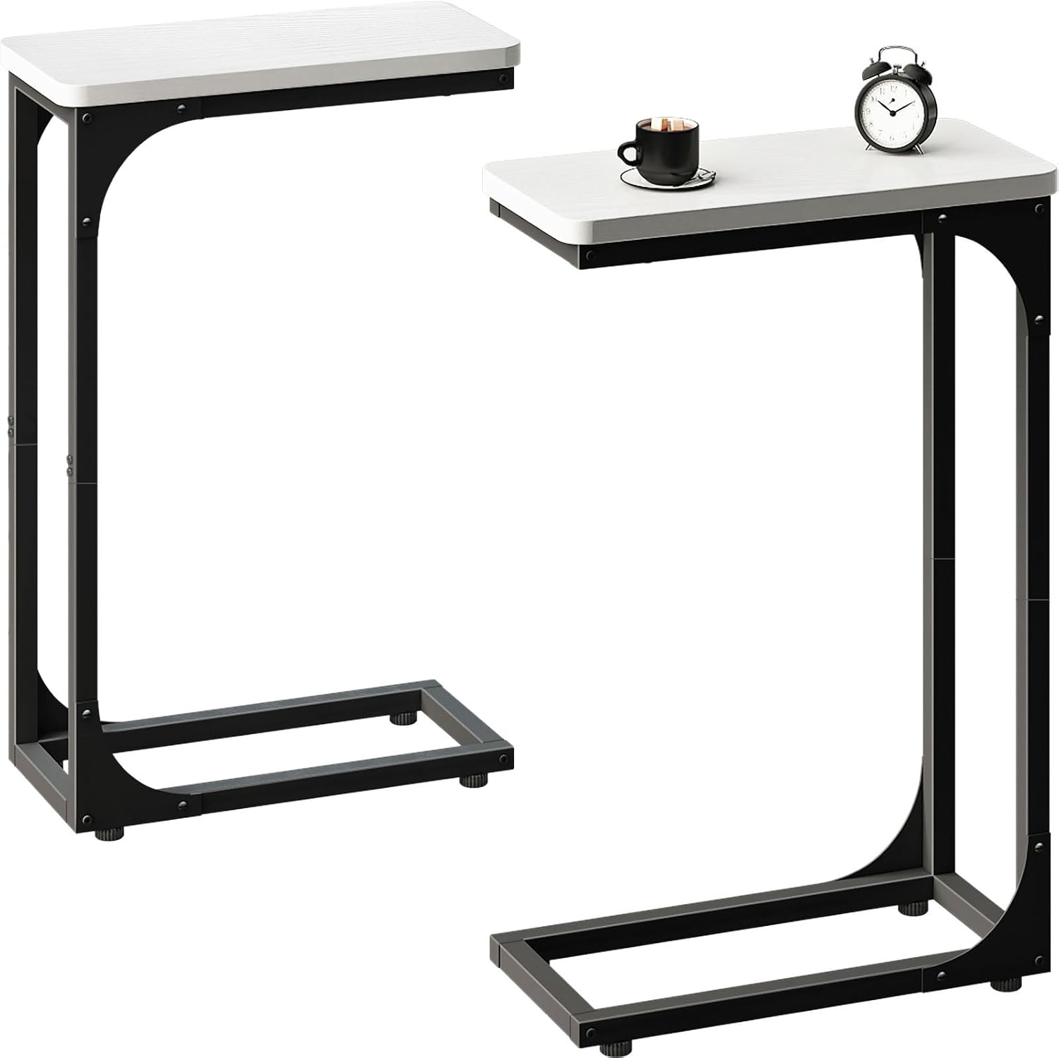 Detalle de QEEIG C-Shape Side Tables, 7.1-Inch Width
