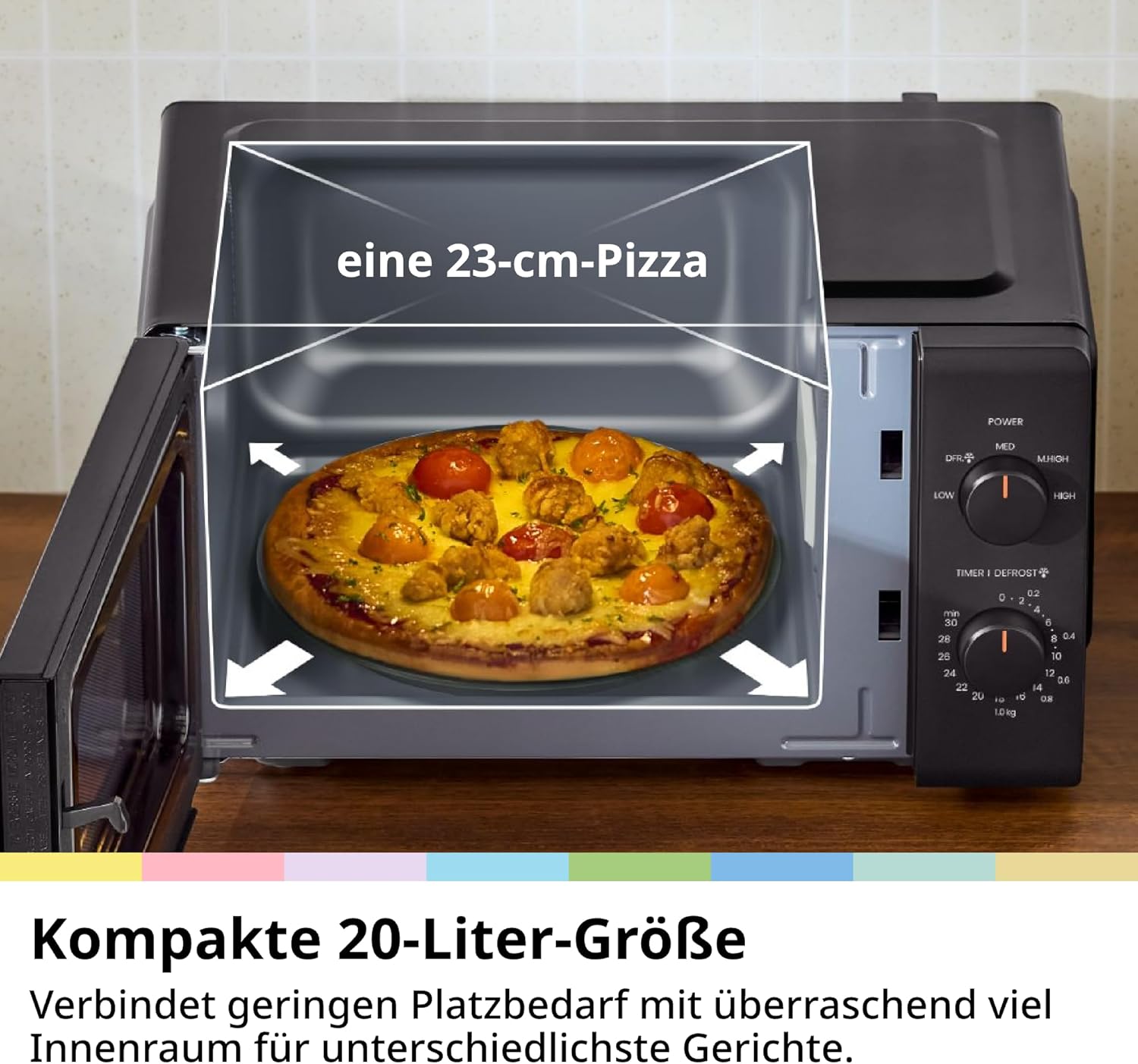 Thumbnail 6 de Comfee CMO-MP012ND(BK) Mikrowelle 20L 🍲