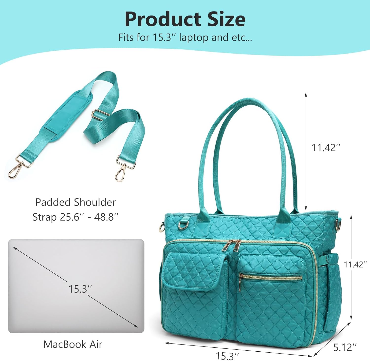 Detalle 1 de Goinsound Teacher Laptop Tote 15.3-Inch