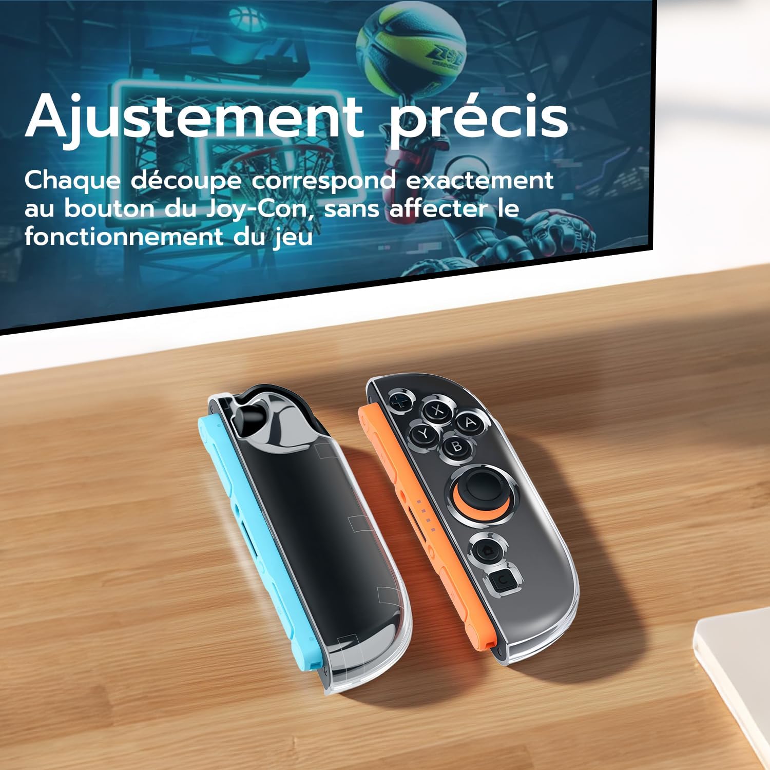 Thumbnail 3 de Mcbazel coque de protection TPU/PC pour Joy-Con Nintendo Switch 2 (étui rigide transparent)