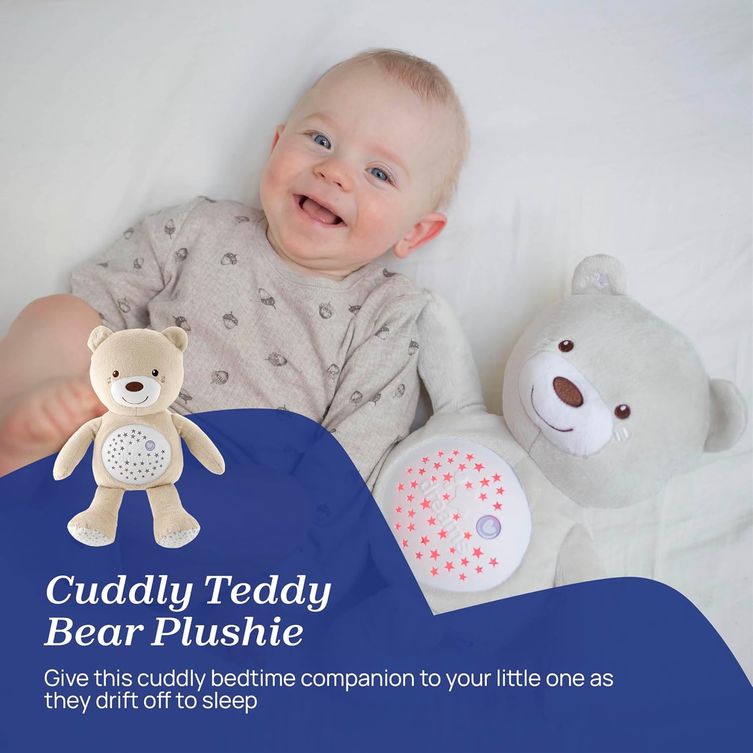 Thumbnail 2 de Chicco Baby Bear Peluche Proyector con Luz y Melodías 🐻