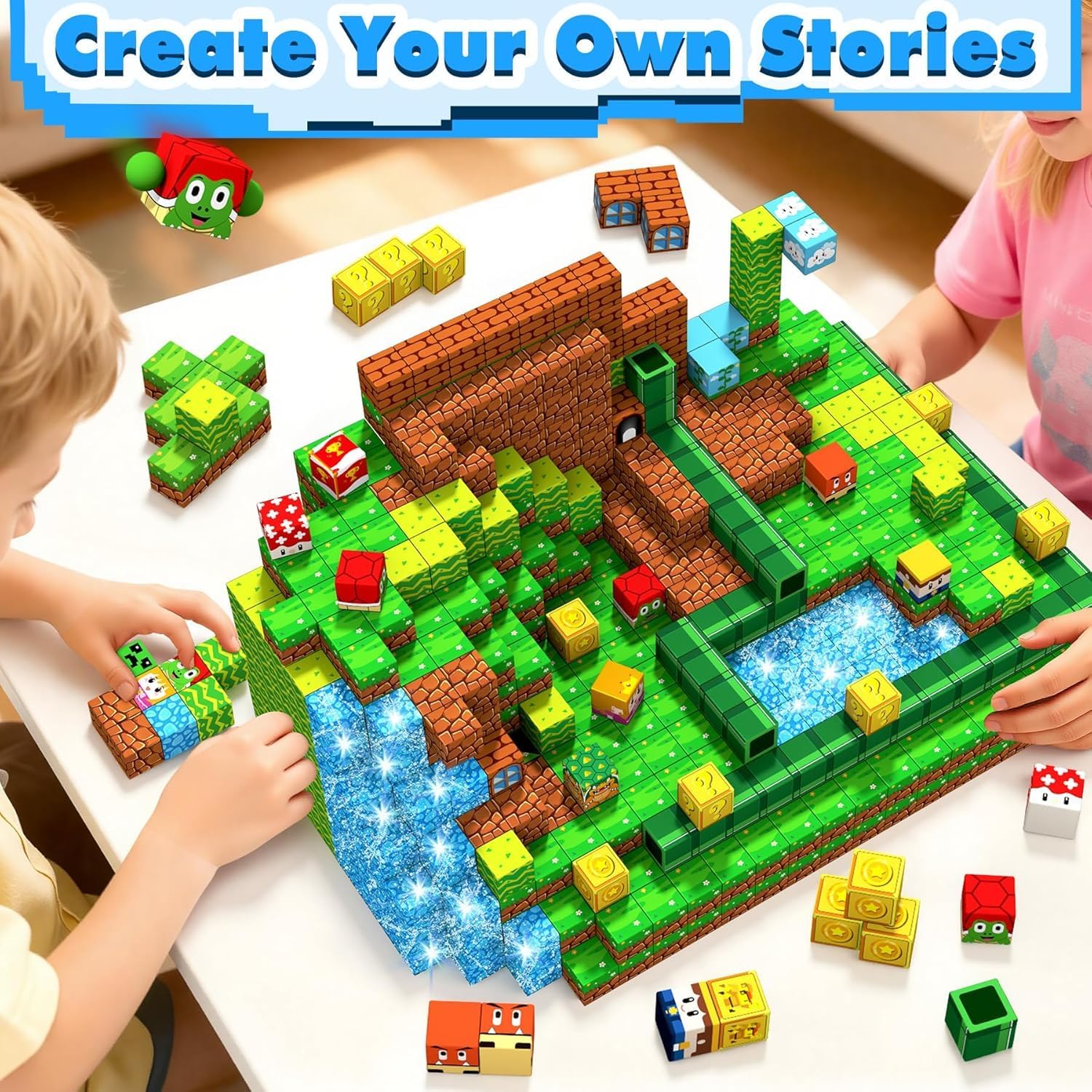 Thumbnail 6 de LUVTOY Magnetische Bausteine – 108 Teile: Kreatives Bau- und STEM-Spielzeug für Kinder ab 3 Jahren