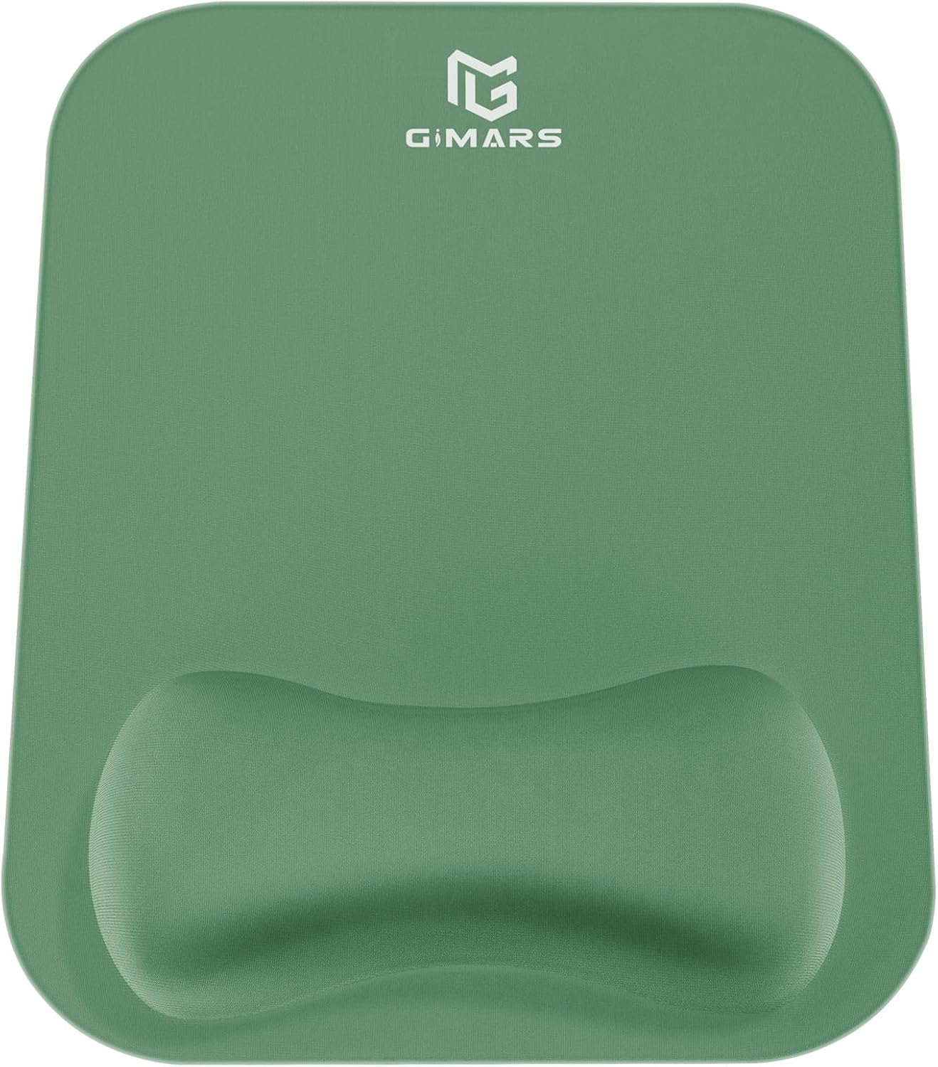 Gimars Tappetino Mouse con poggiapolsi in memory foam e base antiscivolo (verde scuro) 28×21 cm