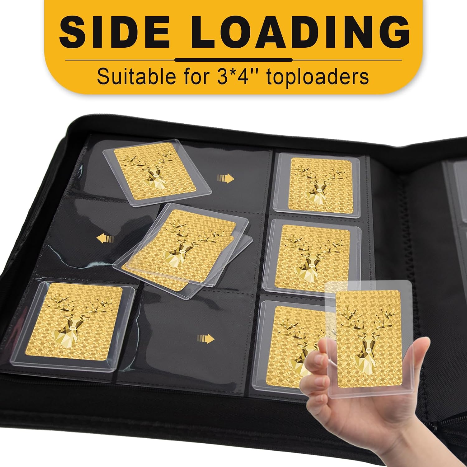 Thumbnail 4 de Toploader Binder: Holds 360 Toploaders in a Dual-Sided 9-Pocket Design for 3" x 4" Cards