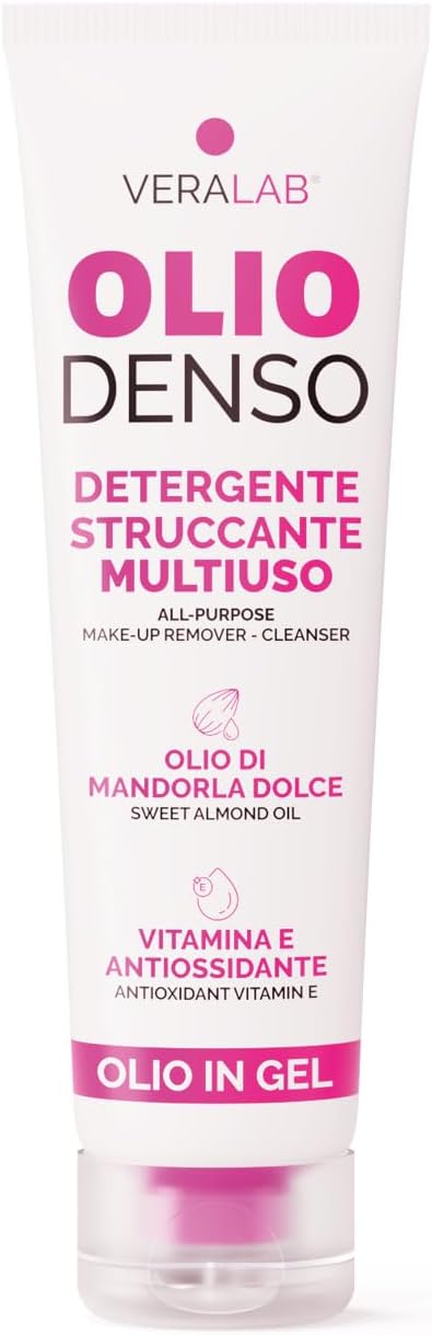 Detalle de Veralab Kit Olio Denso Travel + Full Size: Olio Detergente Struccante antiossidante e Illuminante (30 ml + 150 ml)