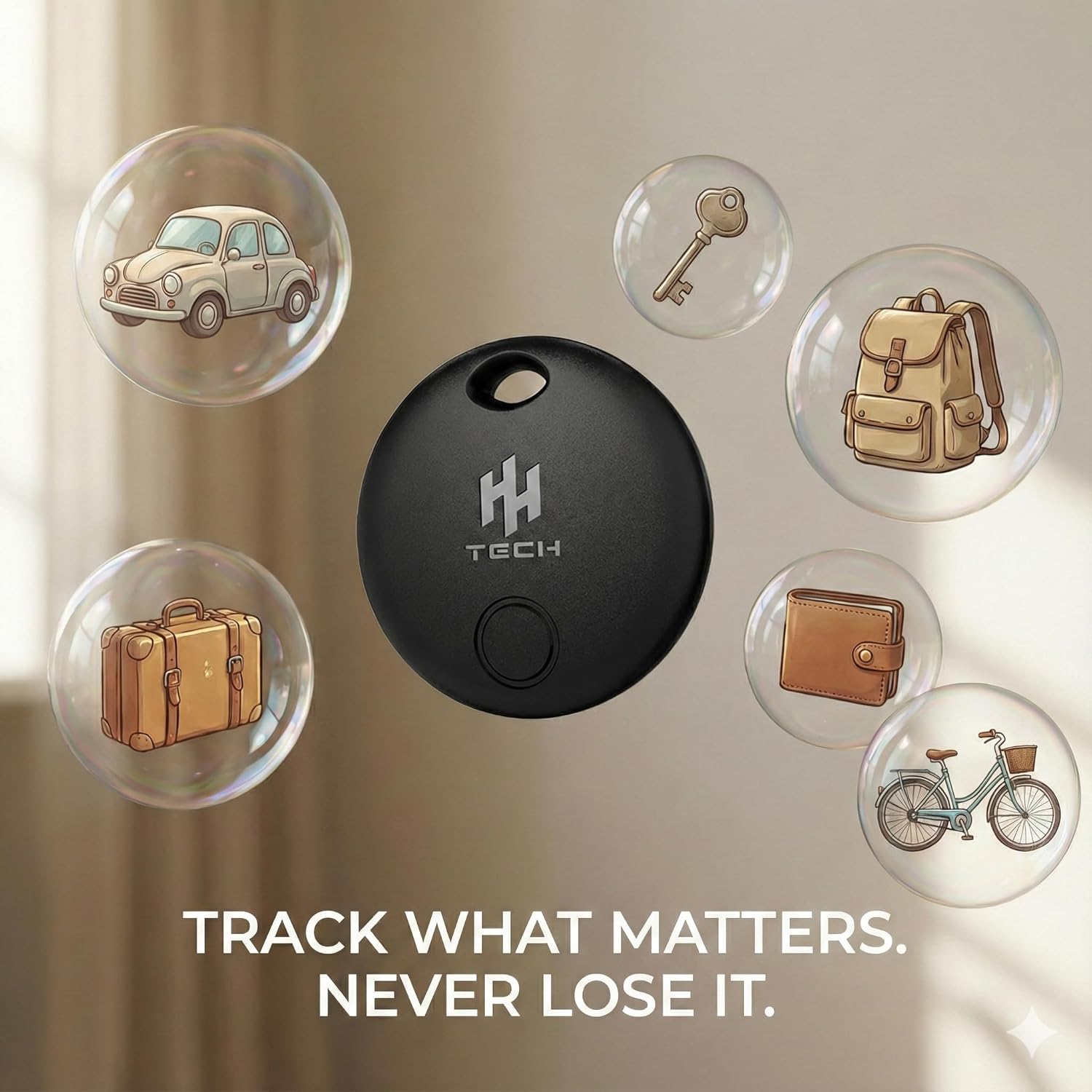 Thumbnail 6 de HH-Tech Smart Tag COMBO (Pack 4) for Apple iOS devices — key tracker and item finder with replaceable batteries