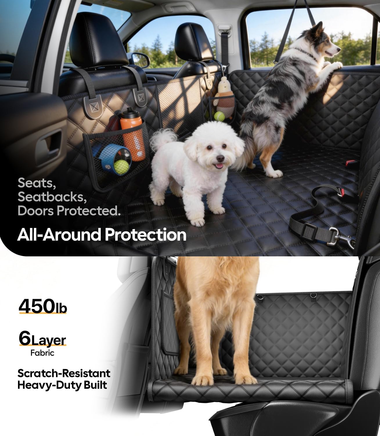 Detalle de Wigoo Dog Car Seat Cover, Size L