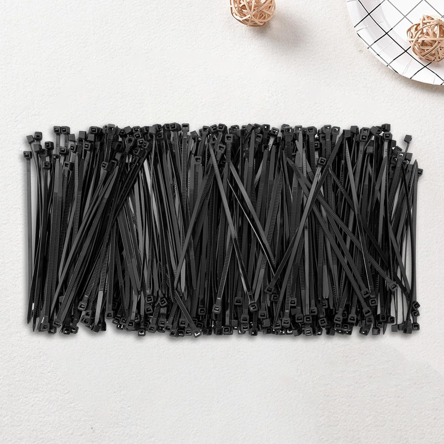 Thumbnail 5 de JelKen 500 Pack Black Cable Ties — 100mm x 2.5mm, Self-Locking Nylon Tie Wraps (4")
