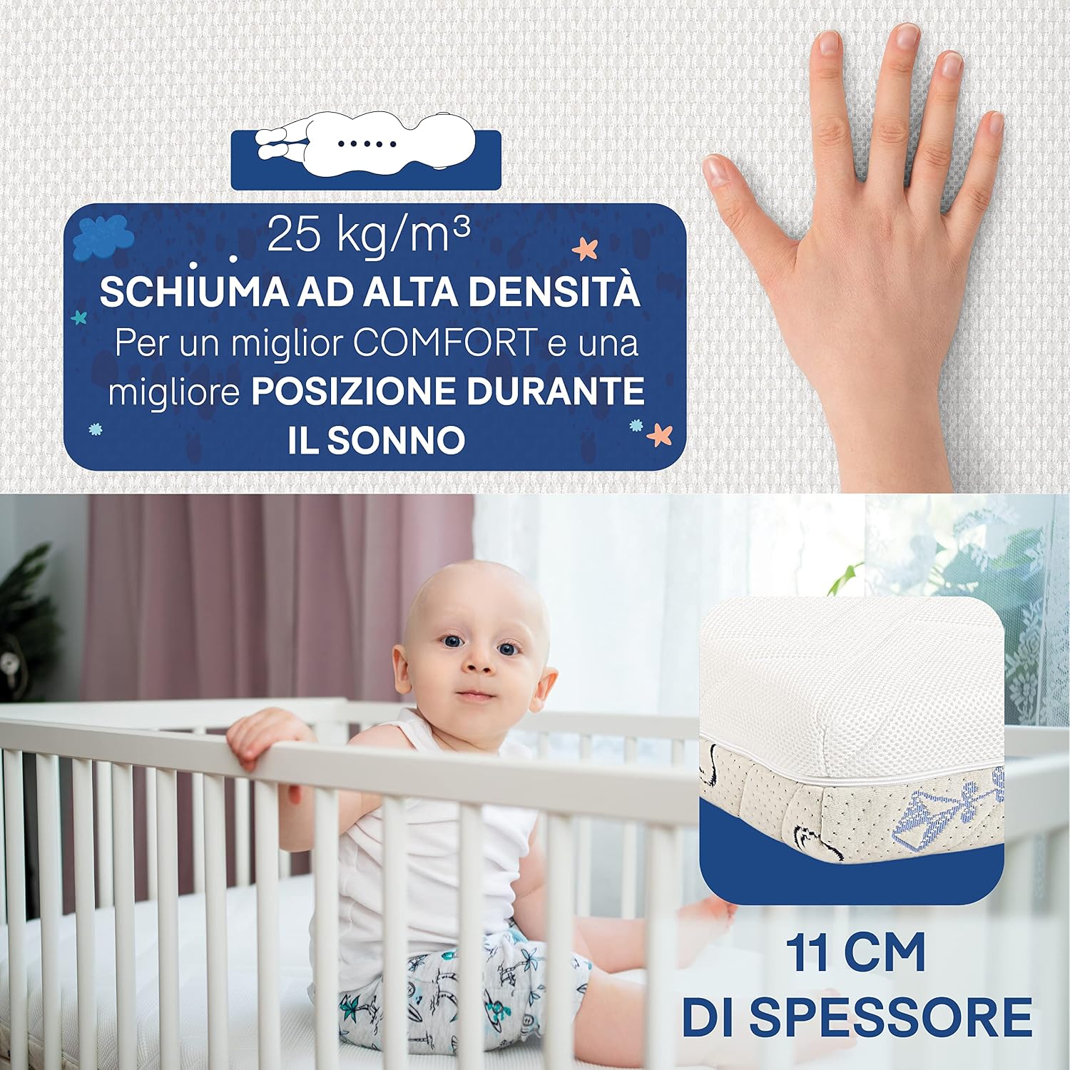 Thumbnail 1 de Sweety Fox Materasso 70x140 11cm per lettino