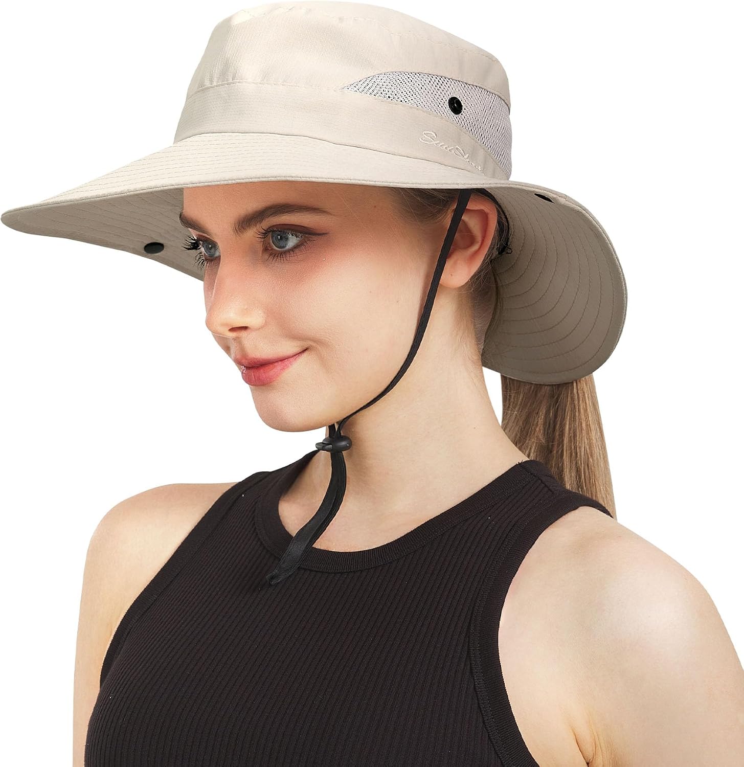 Detalle de NPJY Ponytail Sun Hat, UPF 50