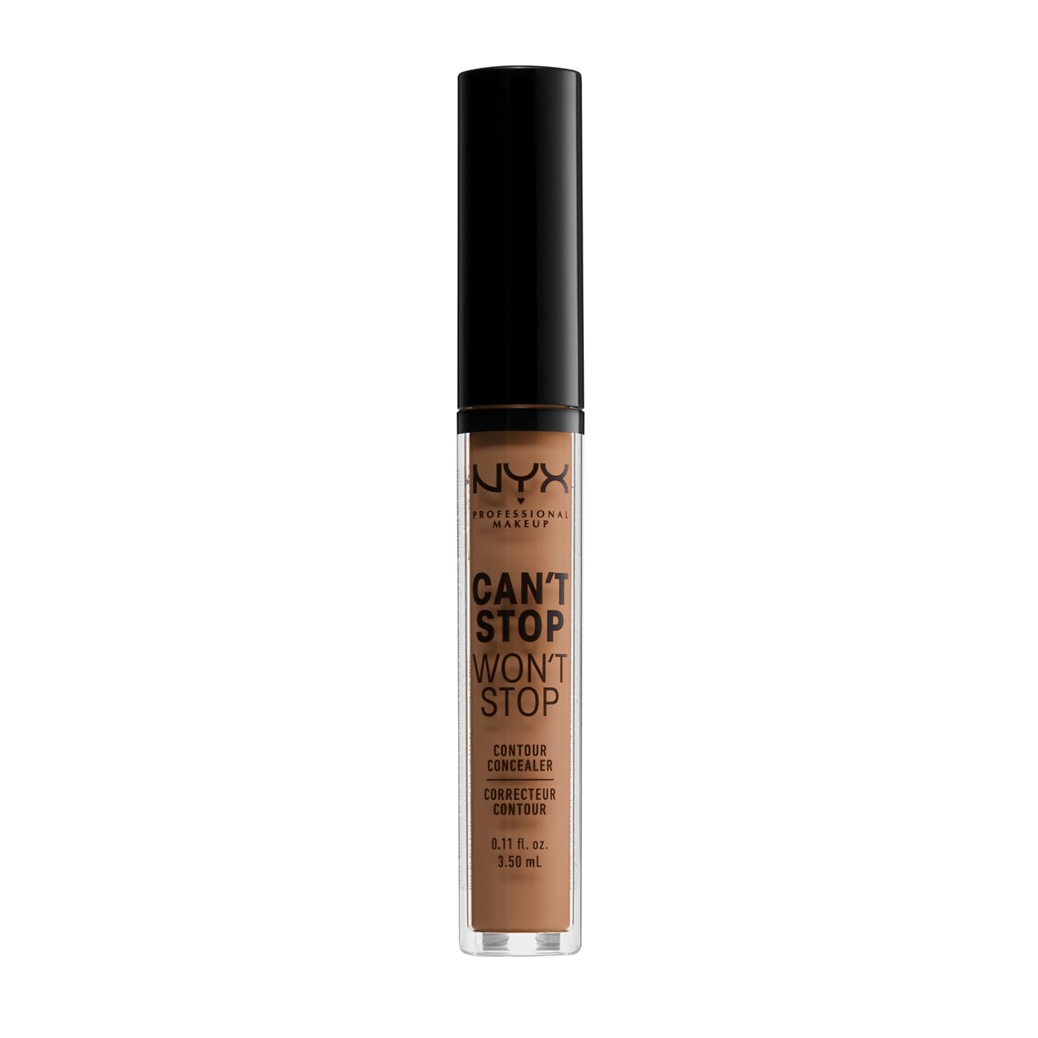 Detalle de NYX Professional Makeup Can't Stop Won't Stop Contour Concealer – wasserfester Abdeckstift, Neutral Buff 10.3 (3,5 ml)