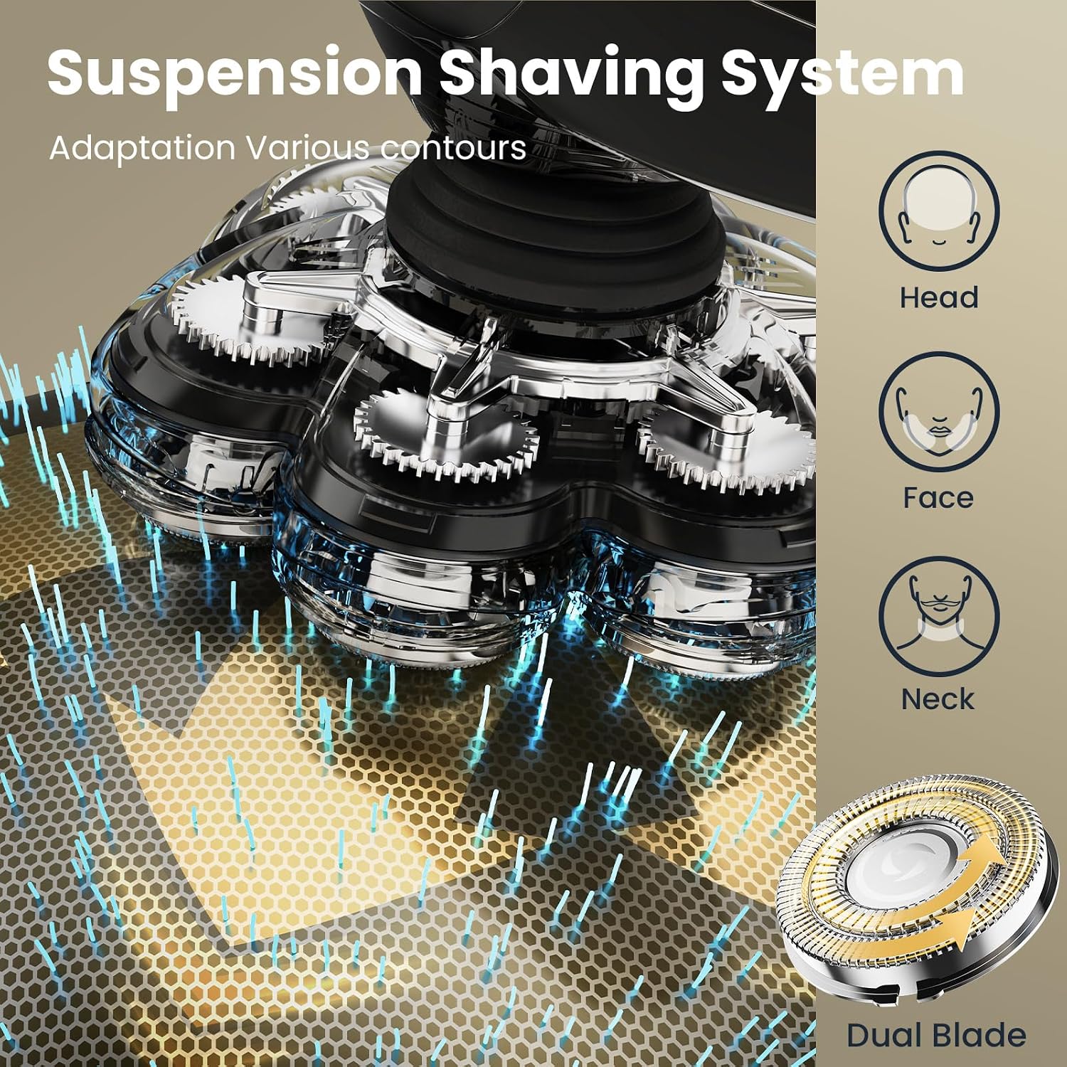 Detalle 2 de SHPAVVER 7D LED Waterproof Razor ⚙