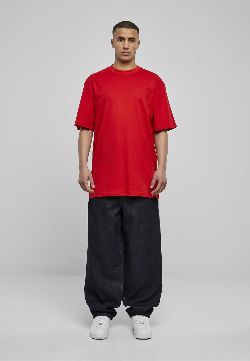 Thumbnail 5 de Urban Classics Homme Basic Crew Neck Tall Tee Rouge 6XL – T‑shirt coton long pour homme