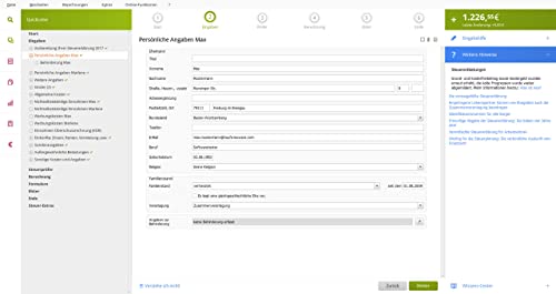 Detalle de Lexware QuickSteuer 2026 (für Steuerjahr 2025) – Private und gewerbliche Steuererklärung (PC Aktivierungscode per Email)
