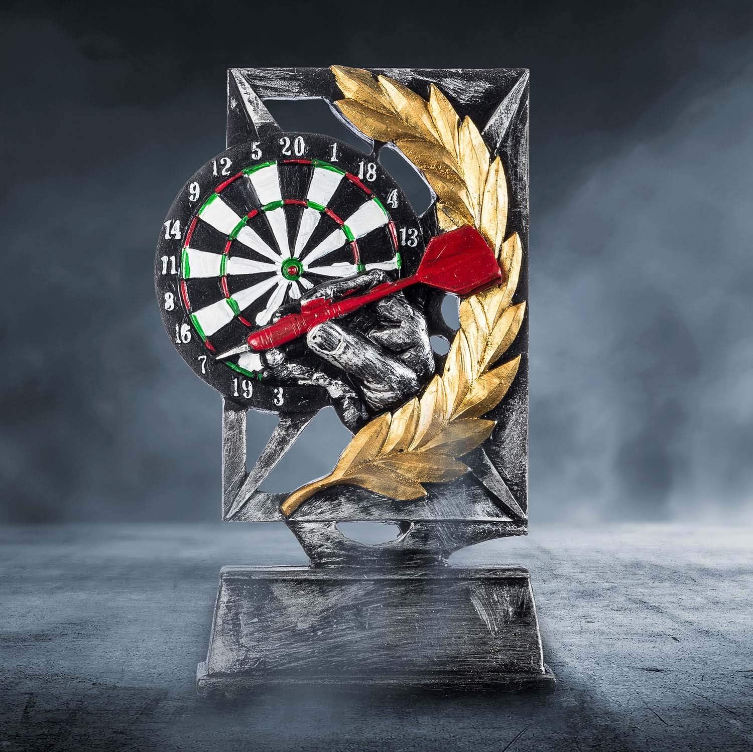 Thumbnail 1 de GOODS+GADGETS Coupe vainqueur – Trophée en résine peint à la main, 18 cm