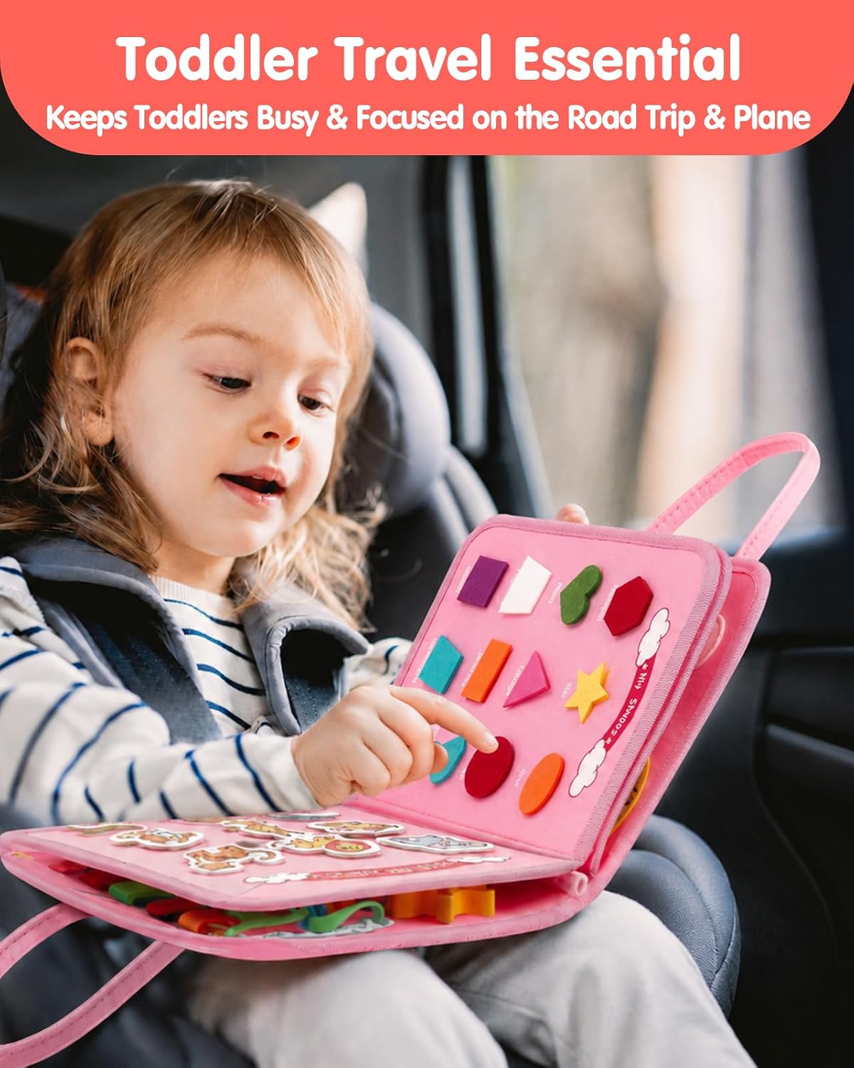 Detalle 1 de hahaland Busy Board for Toddlers 3