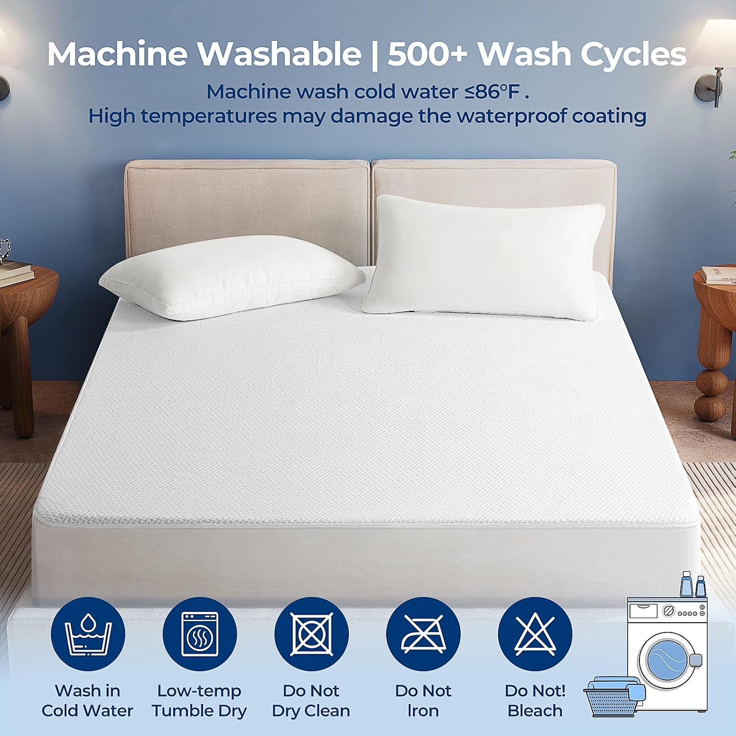 Thumbnail 6 de TASTELIFE Full Mattress Protector, 54 x 75 Inches