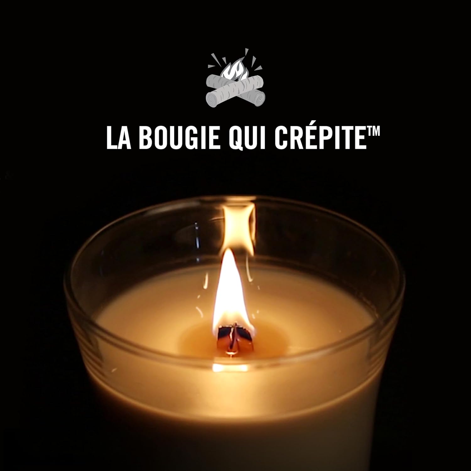 Thumbnail 3 de WoodWick bougie parfumée moyenne avec mèche en bois crépitante – Gousse de vanille