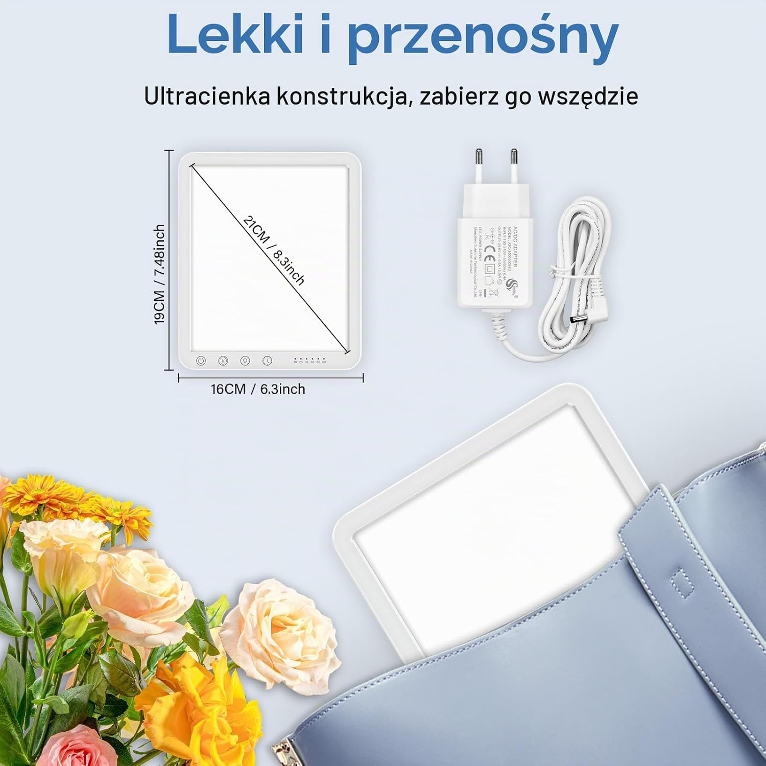 Detalle de OHFAMO lampa do terapii światłem 10 000 lx, 3 barwy i ściemnianie