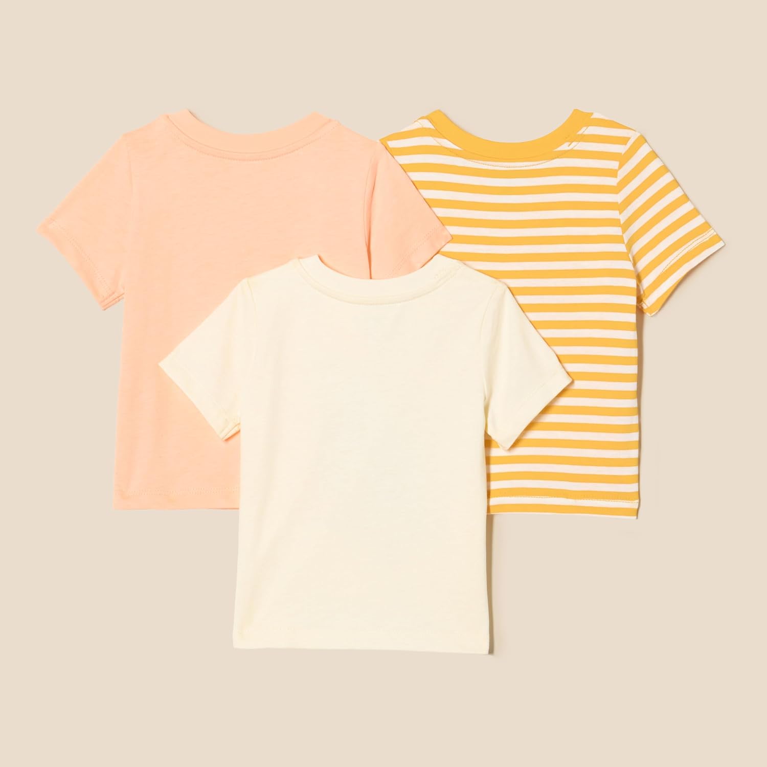 Detalle de Amazon Essentials Mixte bébé : lot de T-shirts à manches courtes en coton jersey