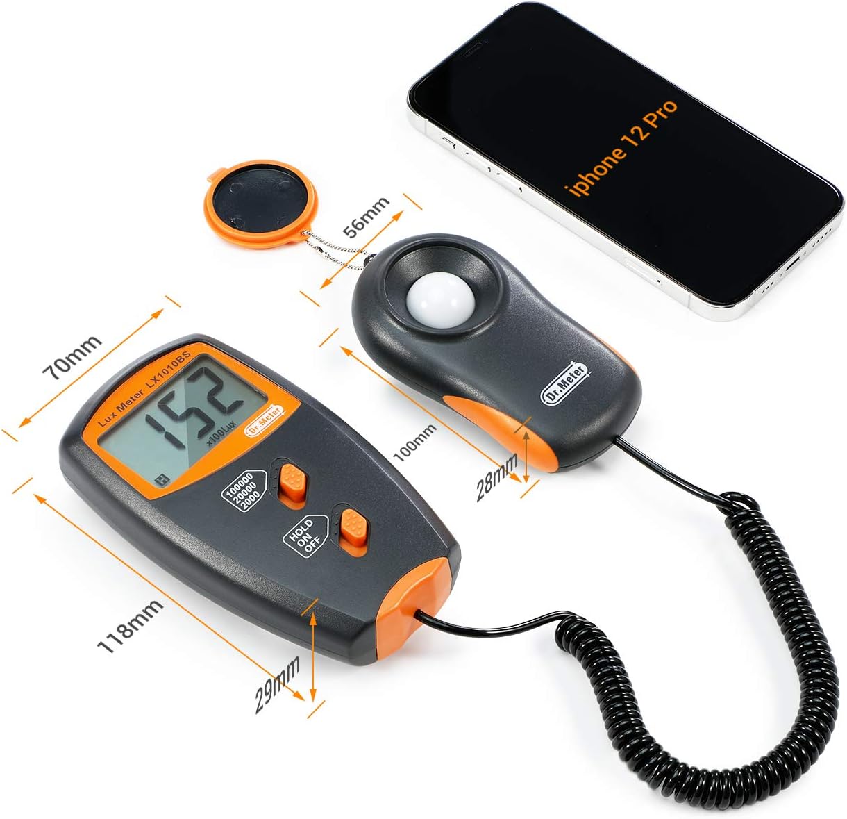 Thumbnail 5 de Dr.meter Light Meter lux meter 0-100,000