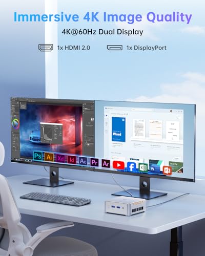 Thumbnail 6 de NiPoGi Essenx E2 Mini PC W-11 Pro con 16GB DDR4