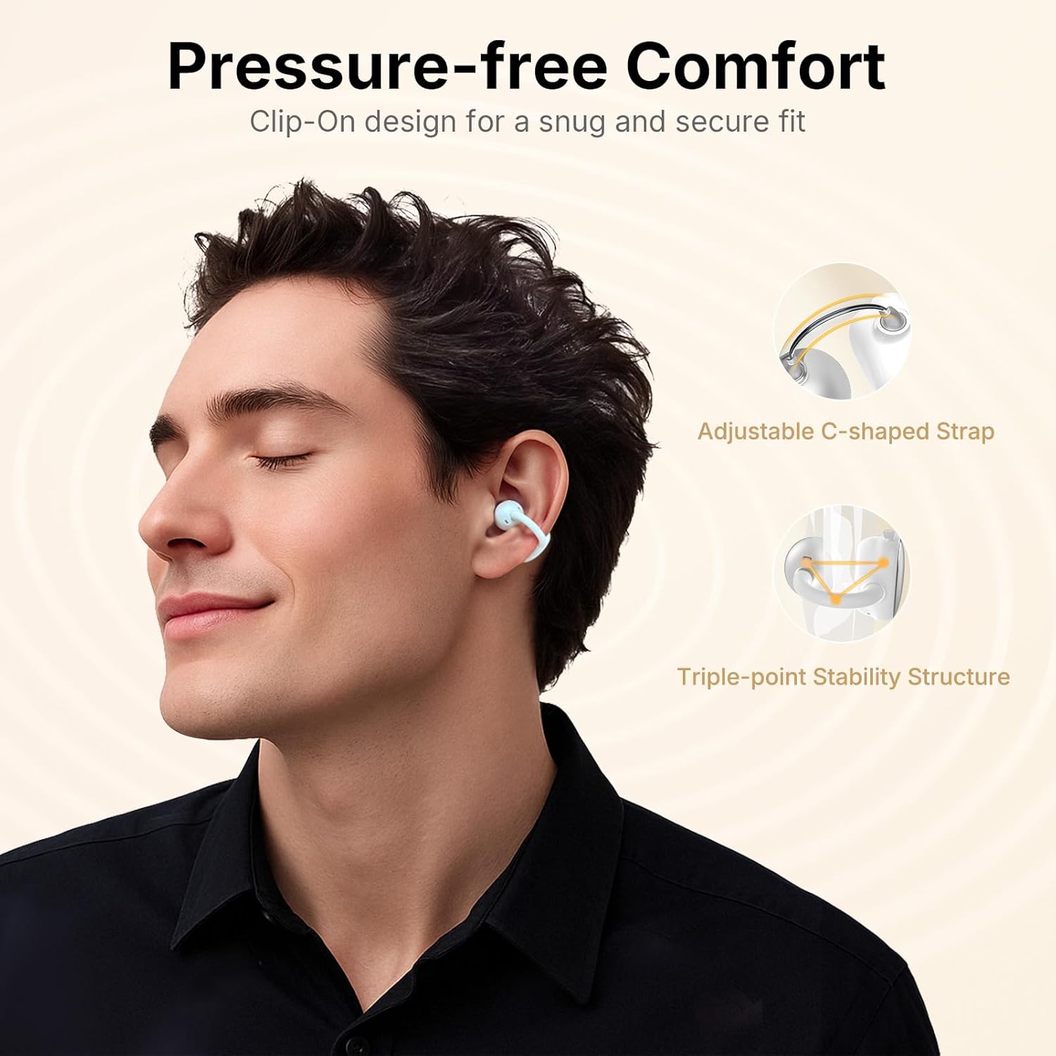Thumbnail 1 de EarFun Clip Open Ear Headphones • 40H playtime