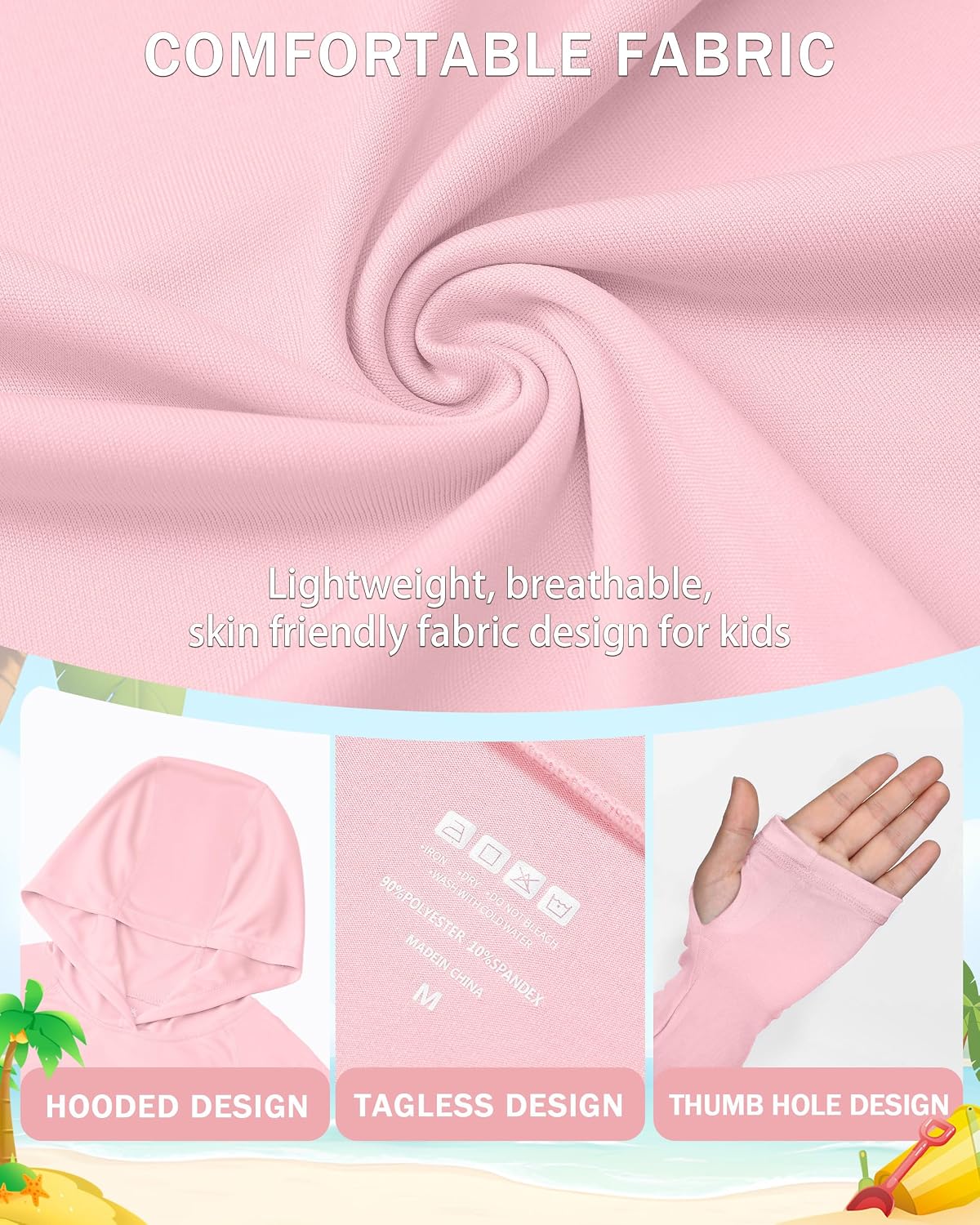 Thumbnail 4 de DRONIRING Kids Rash Guard Hoodie UPF 50+