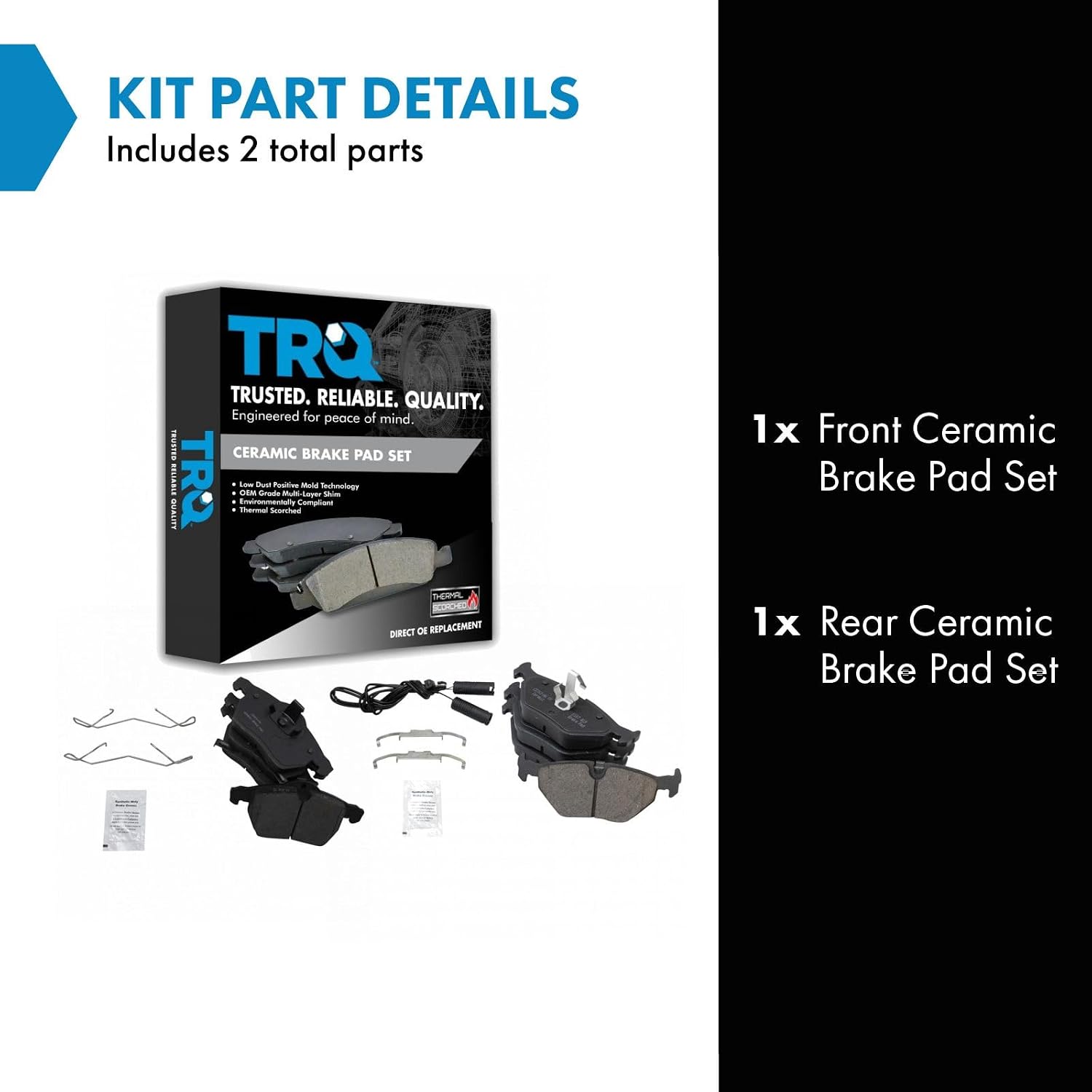 Detalle de TRQ Ceramic Brake Pads