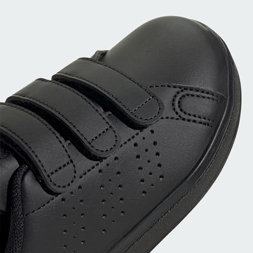 Detalle de adidas Kids Advantage Base 2.0 Shoes (Core Black/Core Black/Grey Six) – 11 UK Child