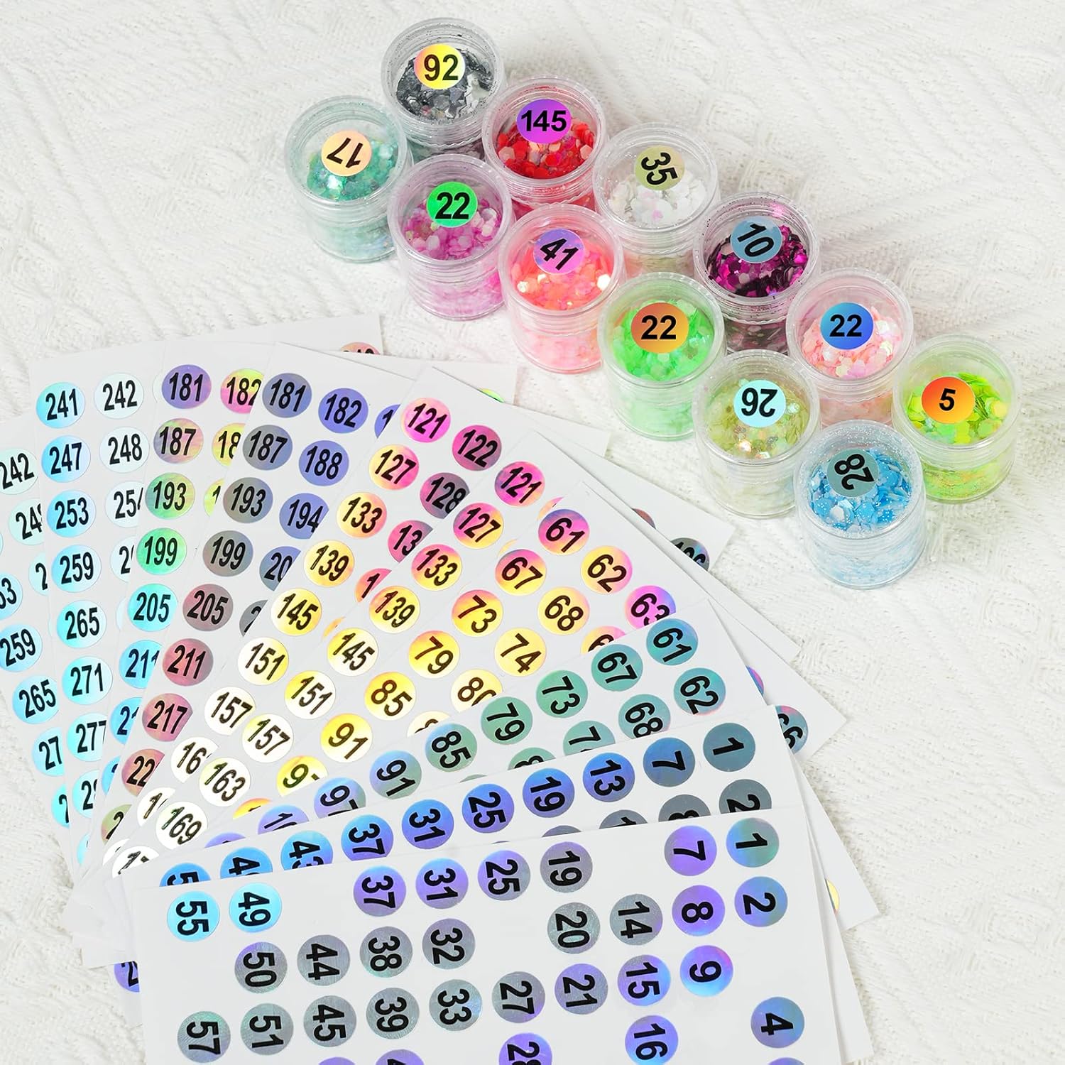 Thumbnail 5 de OSDUE 600 autocollants numérotés 10 mm 🔖