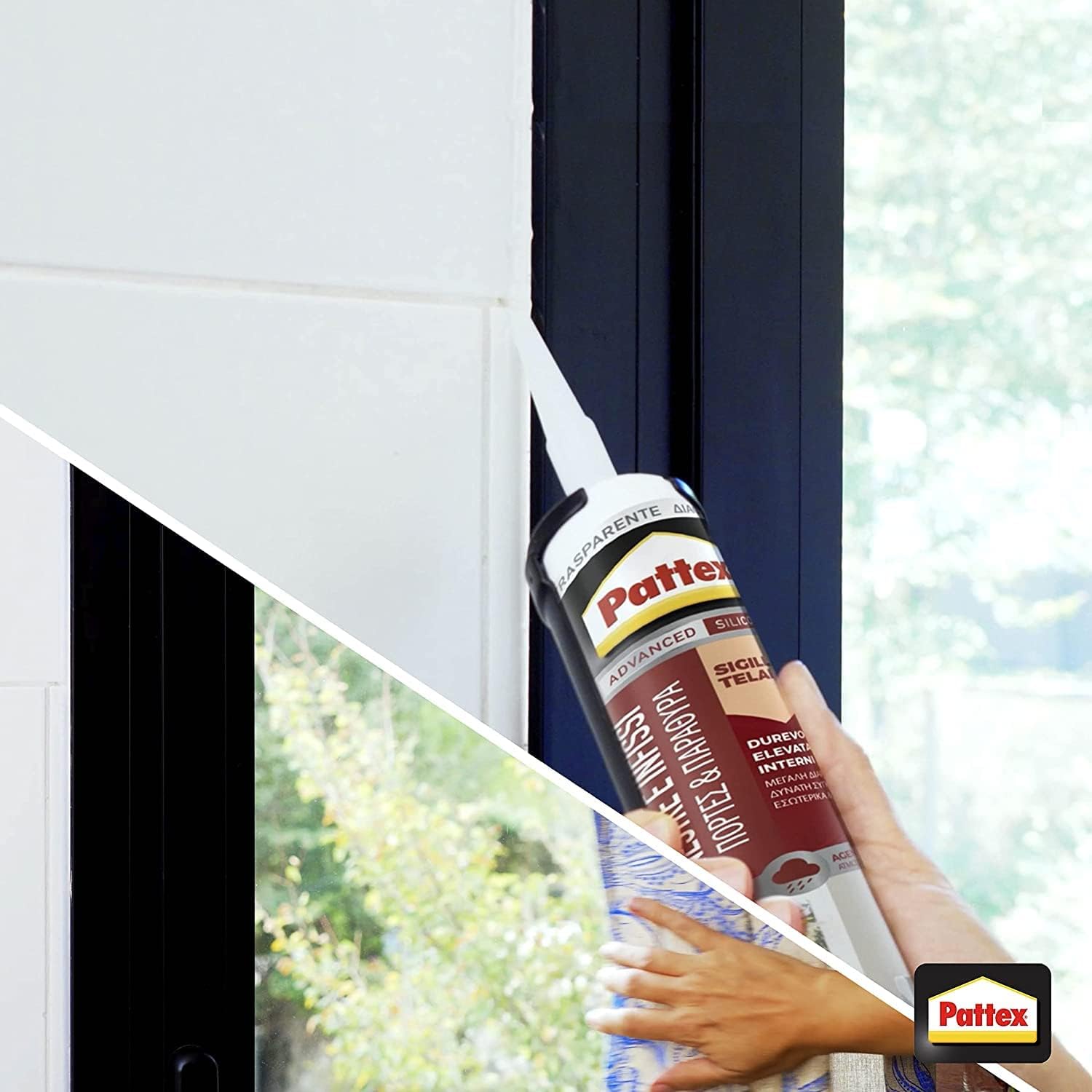 Detalle 2 de PATTEX Silicone Sigillante per Finestre e Infissi 280 ml