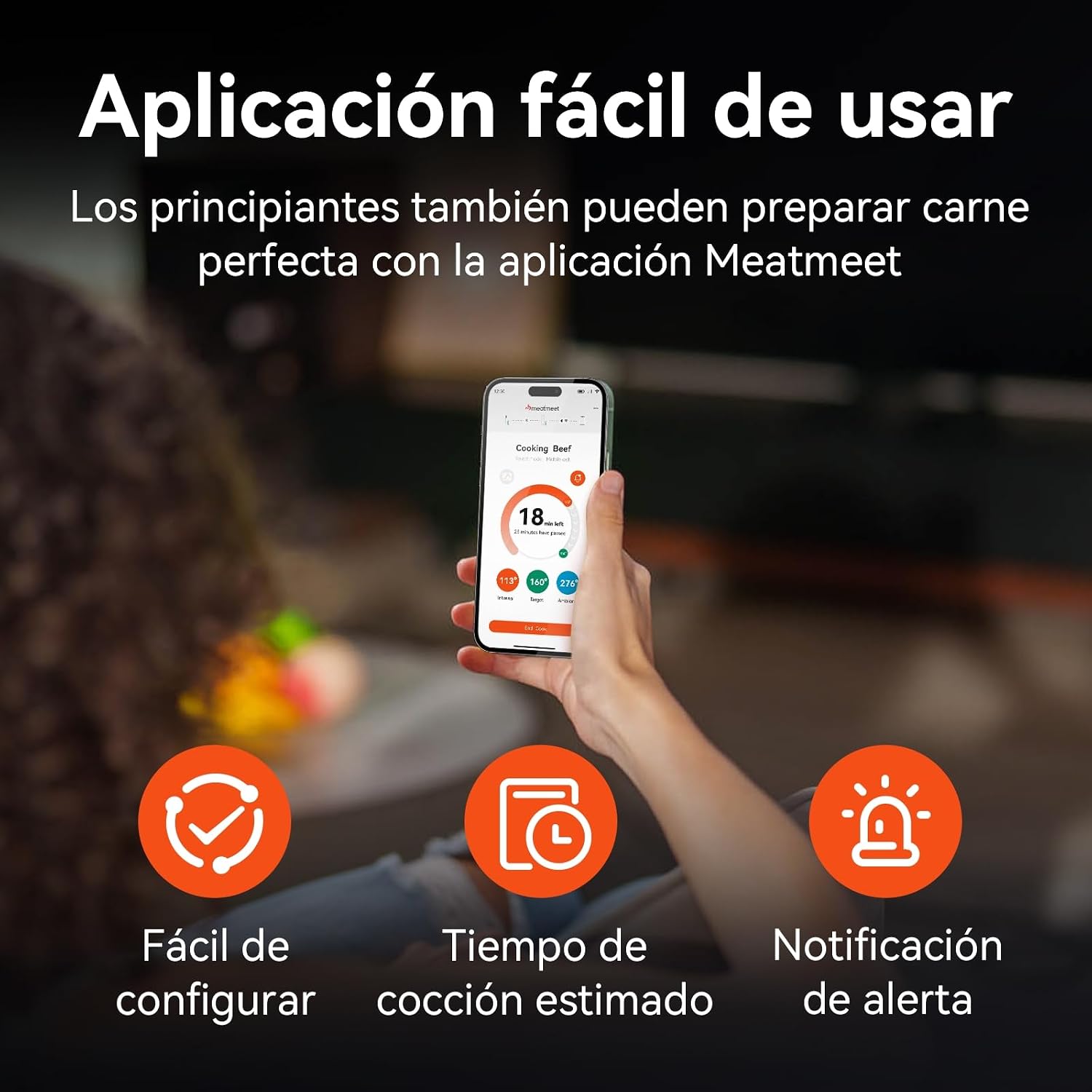 Detalle 2 de Meatmeet Pro termómetro inalámbrico para carne